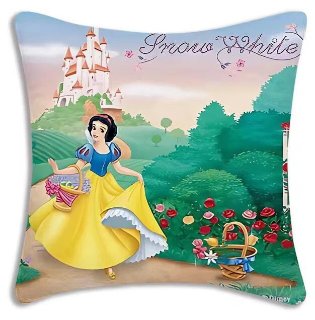 Anime princess Pillow Cover Sofa Decor Home Print Short Plush Cute Cushion Cover