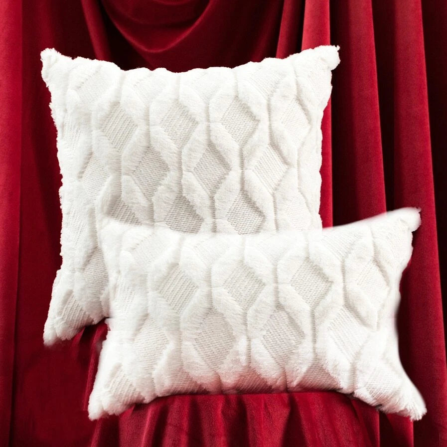 Throw Pillow Cushion Cover Decor Fur Remove Sofa Plush Case Home Fluffy Soft Bed