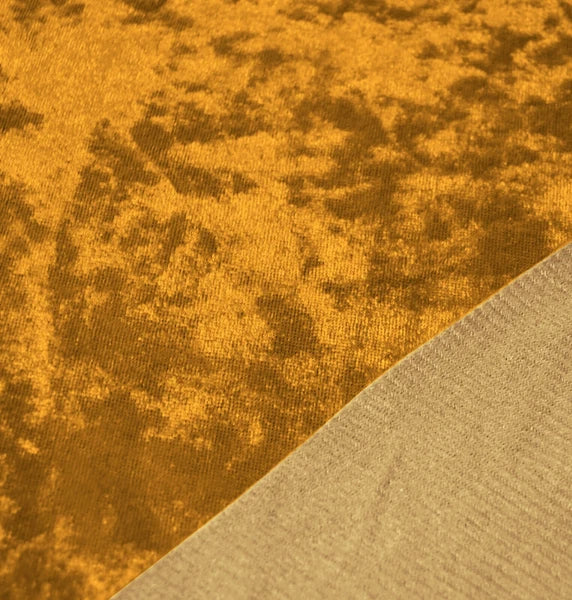 Mv05 O-Gold Crush Velvet Sofa Seat Patio Bench Box Cushion Bolster Cover/Runner