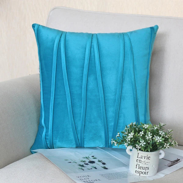 Soft Velvet Striped Decorative Pillows Throw Pillow Cover Cases Home Sofa Seat