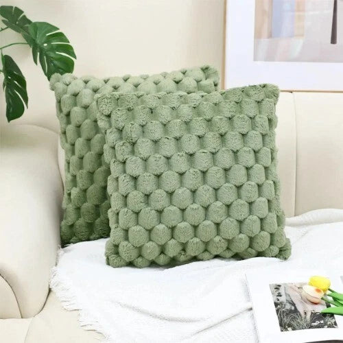 Plush Cushion Cover on Sofa Bed Room Decor Beauty Decoration Pillowcase