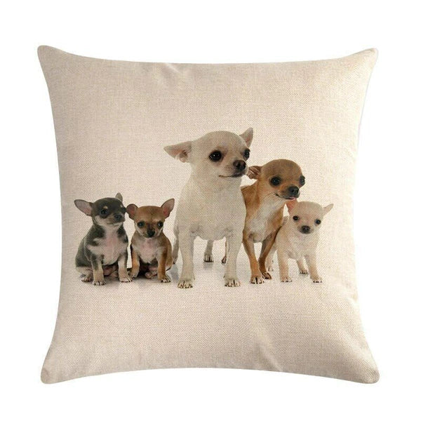 Dog Pattern Throw Pillow Cushion Cover  Home Sofa Bed Decorative