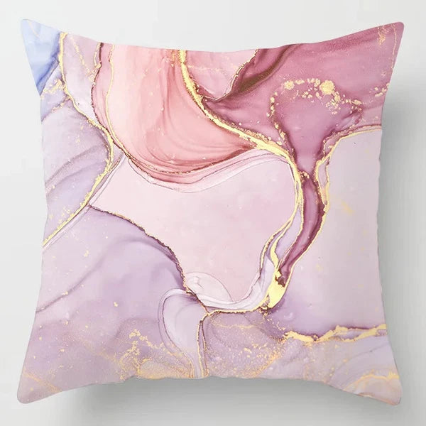 Pink Feather Pillowcase Decorative Sofa Cushion Case Bed Pillow Cover Home Decor