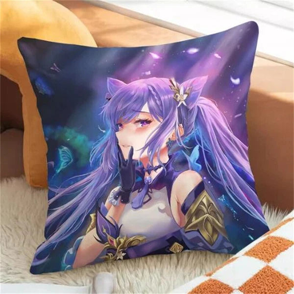Genshin Impact Decor Cushion Cover Pilow Cases Cushion Home Decor Car Sofa