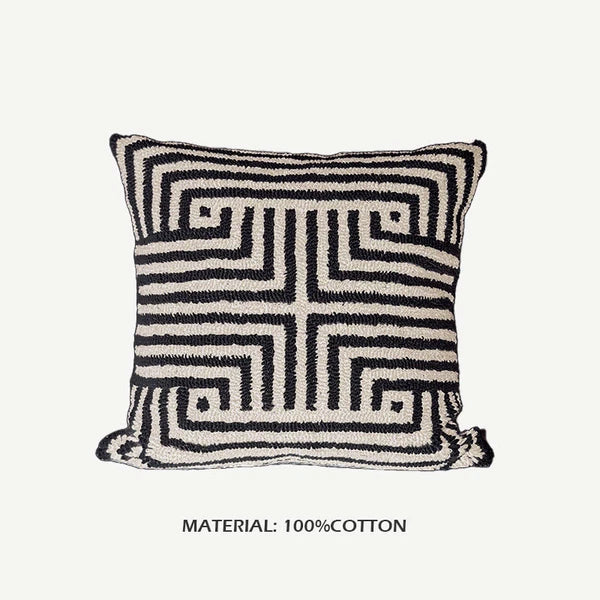 20x20in Cotton Fabric Throw Pillow Cover Sofa Bed Cushion Cover Case Home Decor
