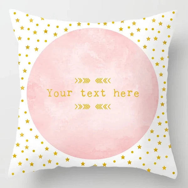 Pink Feather Pillowcase Decorative Sofa Cushion Case Bed Pillow Cover Home Decor