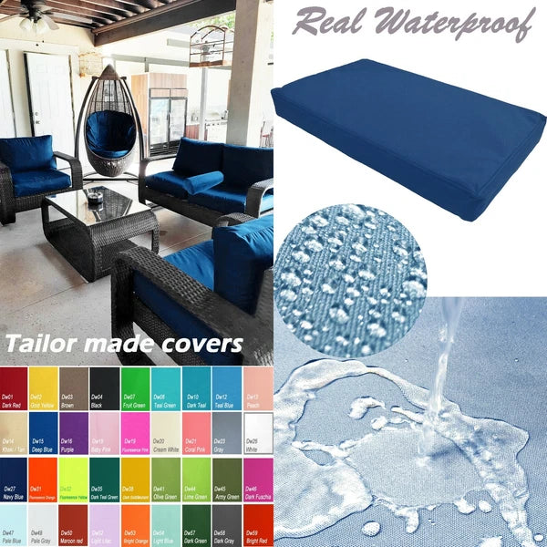 TAILOR MADE COVER*Patio Bench Cushion Waterproof Outdoor Swing Sofa Daybed Dw27