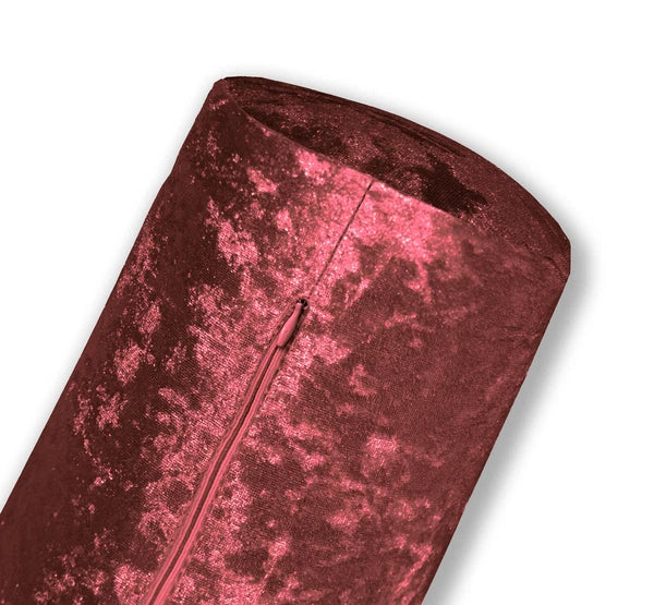 Mv08 Shery-Red Crushed Velvet Sofa Seat Patio Bench Cushion Bolster Cover/Runner