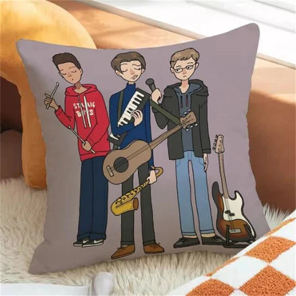 Band Throw Pillow Covers for Bed Cushion Cover Decor Pillowcases Sofa Cushions