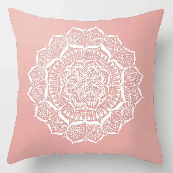 Pink Feather Pillowcase Decorative Sofa Cushion Case Bed Pillow Cover Home Decor