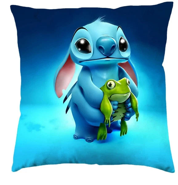 Lilo Stitch 3D Cushion Cover Throw Pillow Case Home Sofa Bed Decor Gift 45*45CM