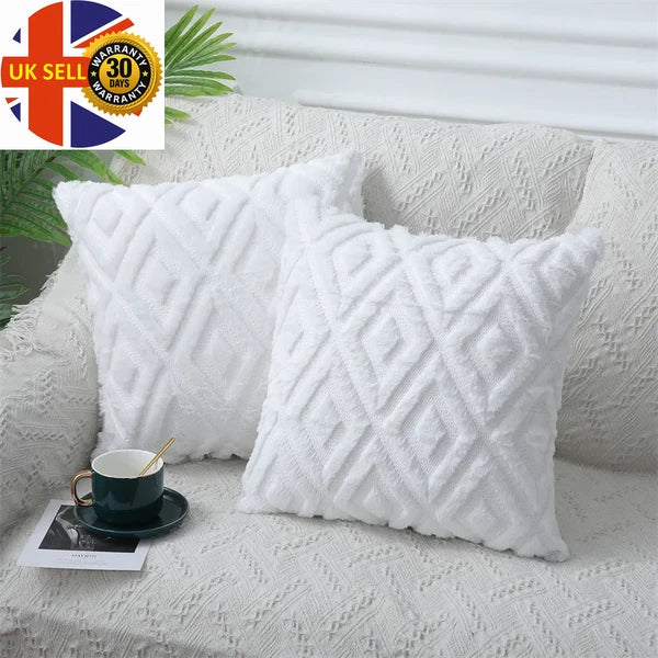 Throw Pillow Case for Sofa Bed Pillow Cover Living Room Plush Cushion Cover Slee