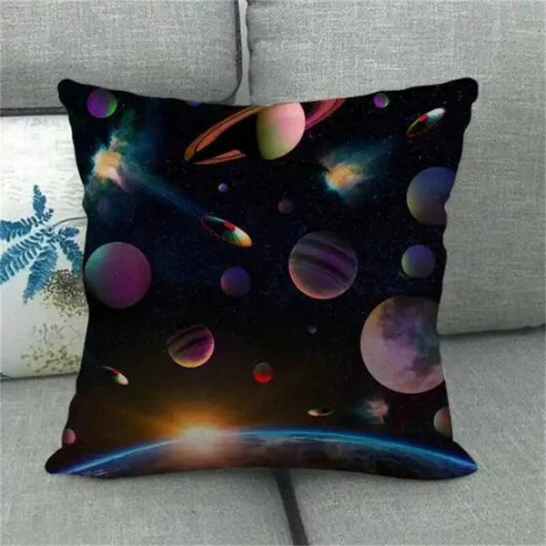 Planet Space Galaxy Planet Pillow Case Home Decorative Cushions for Sofa Room