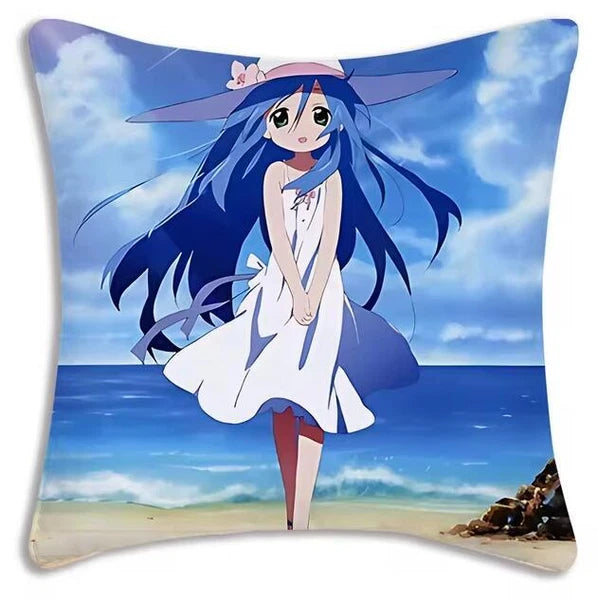 Kawaii Lucky Star Pillow Covers Cartoon Sofa Decor Home Printing Cushion Cover