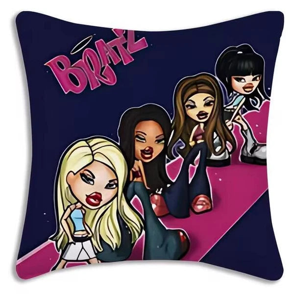 Bratz Doll Pillow Cover Cartoon Sofa Decorative Home Printing Cute Cushion Cover