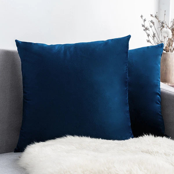 UK 16" 18" 20" 22" 24" Velvet Cushion Cover Pillow Case Home Sofa Bed Decor