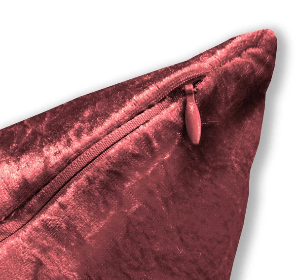 Mv08 Shery-Red Crushed Velvet Sofa Seat Patio Bench Cushion Bolster Cover/Runner