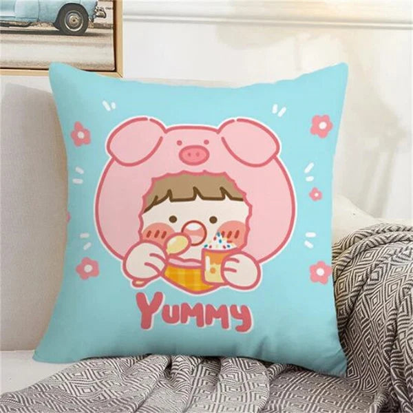 Home Decor Rorojump Pillow Cover Pillowcases for Cushion Covers Sofa Anime