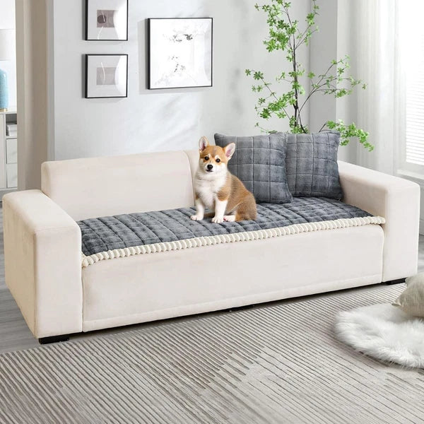 Velvet Couch Covers Sofa Cushion Protector Pets Non Slip Dog Bed Cover Pet Mat
