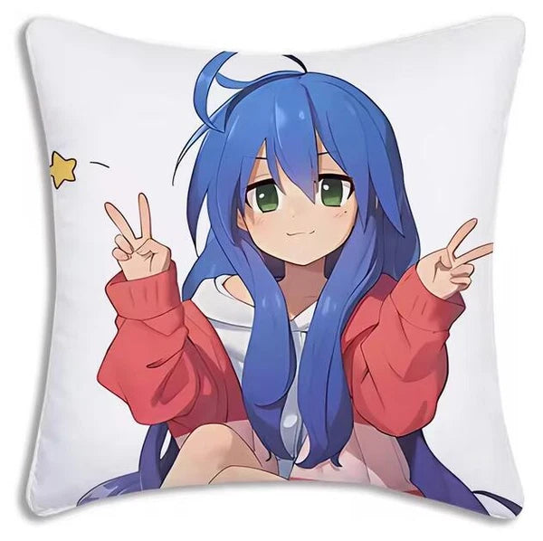 Kawaii Lucky Star Pillow Covers Cartoon Sofa Decor Home Printing Cushion Cover