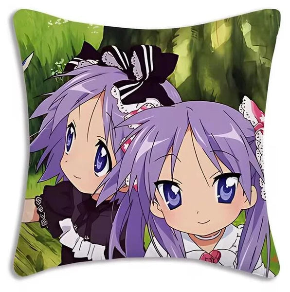 Kawaii Lucky Star Pillow Covers Cartoon Sofa Decor Home Printing Cushion Cover