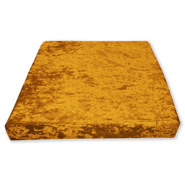 Mv05 O-Gold Crush Velvet Sofa Seat Patio Bench Box Cushion Bolster Cover/Runner