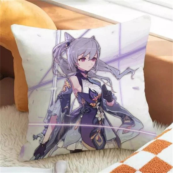 Genshin Impact Pillowcase Throw Pillow Cushion Cover Home Car Decoration Sofa