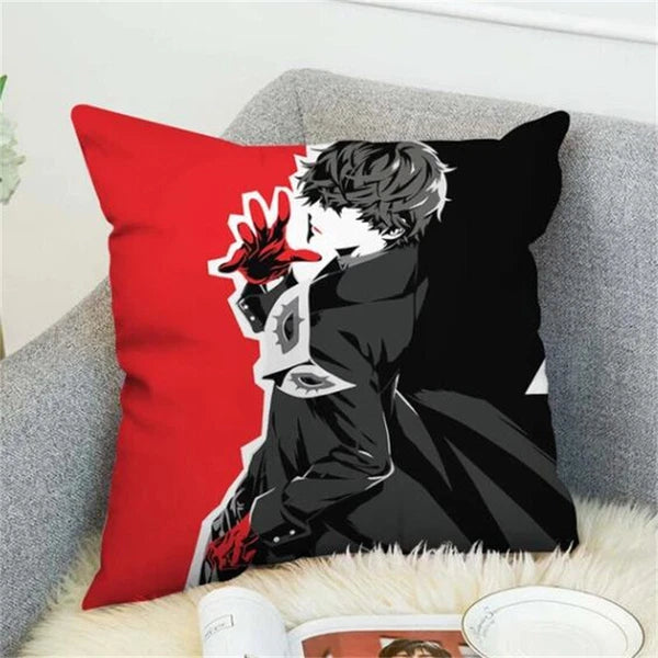 Anime Cartoon Persona 5 Print Cushion Cover Sofa Home Decor Pillowcase