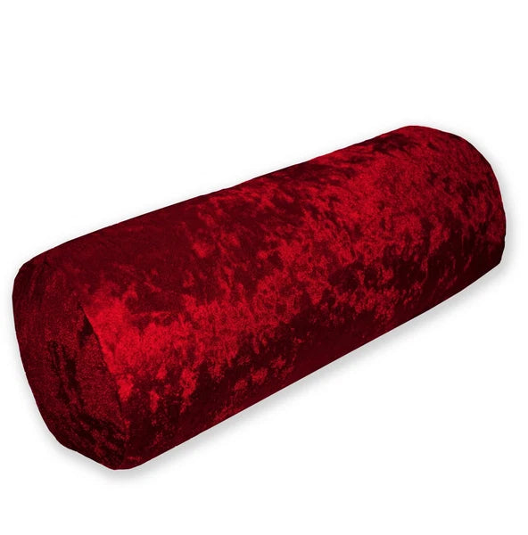 Mv27 B-Red Crushed Velvet Sofa Seat Patio Bench Box Cushion Bolster Cover/Runner