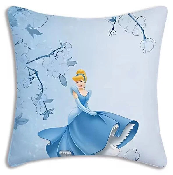 Cartoon Cinderella Pillow Cover Sofa Decorative Home Printing Cute Cushion Cover