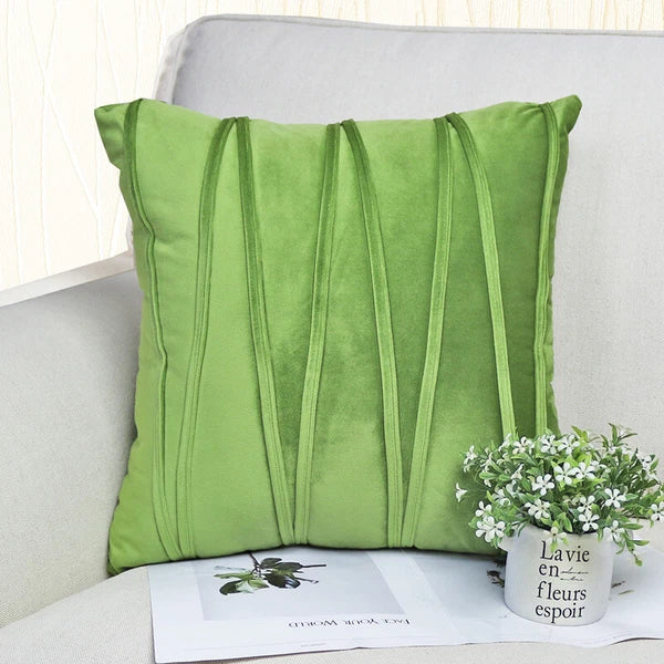 Soft Velvet Striped Decorative Pillows Throw Pillow Cover Cases Home Sofa Seat