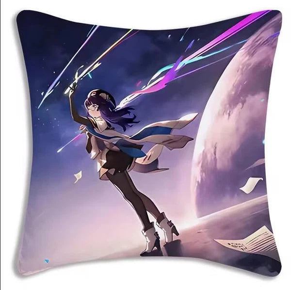 Star Rail Anime Pillow Cover Cartoon Sofa Decorative Home Printing Cushion Cover