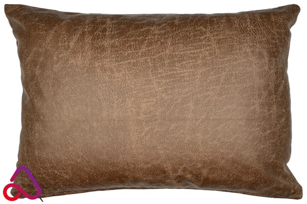 Rectangle Faux Distressed Leather Cushion Cover Pillow Case Sofa Bed Home Decor