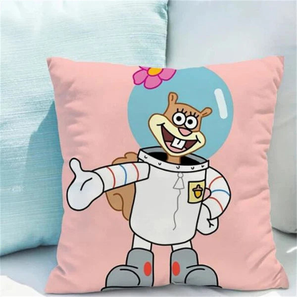 Decor S-Spongebob for Pillowcases Sofa Cushions Covers Home Decor Short Plush