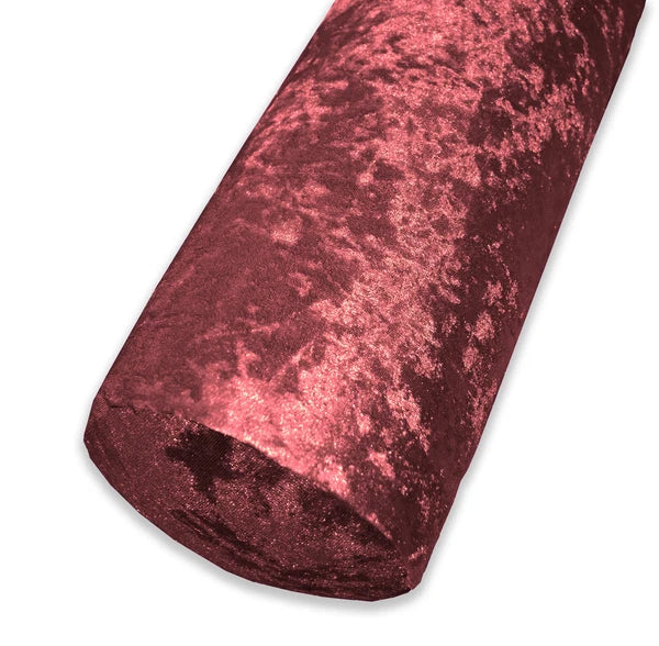 Mv08 Shery-Red Crushed Velvet Sofa Seat Patio Bench Cushion Bolster Cover/Runner