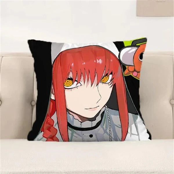Pillow Covers Decorative Sofa Chainsaw Man Cushion Cover Pillows Cases Home