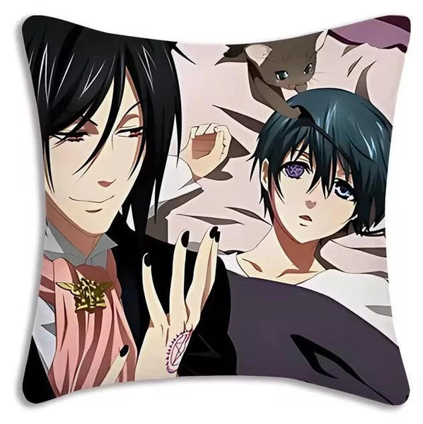 Cartoon Anime Manga Butler Pillow Covers Sofa Decor Home Printing Cushion Cover
