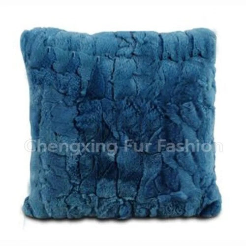 Rabbit Fur Patchwork Sofa Cushion Covers  Pillow Cover No Stuffing