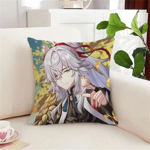 Silver Wolf Kafka Sofa Cushion Covers Honkai Star Rail Pillowcase House Decor