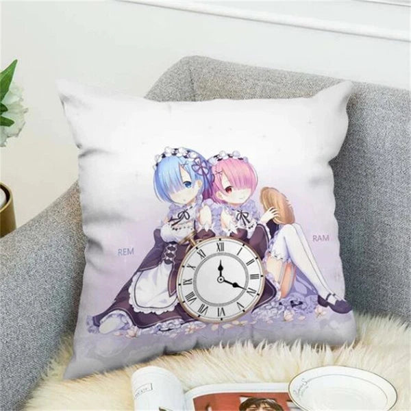 Anime REM Decorative Pillows Covers Cushion Cover Pillowcase Home Decor Sofa