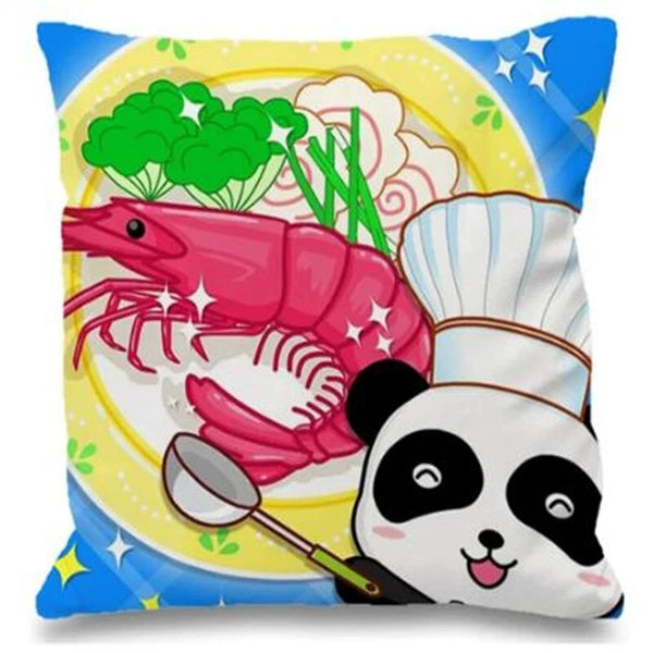 Baby Bus for Sofa Cushions Covers Home Decor Pillowcase Short Plush Bed