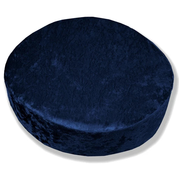 Mv19 Dark-Blue Crushed Velvet Sofa Seat Patio Bench Cushion Bolster Cover/Runner