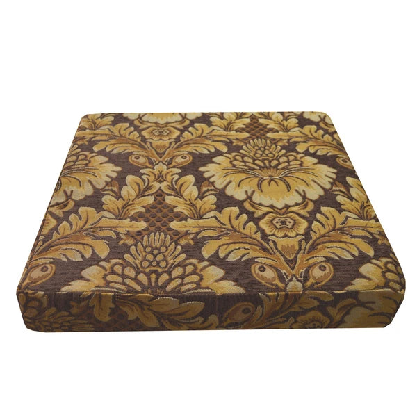 We57 - Brown Big Peony Flower Leaf Bolster Case/Pillow/Sofa Seat Cushion Cover