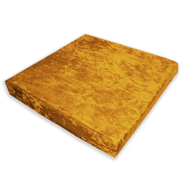 Mv05 O-Gold Crush Velvet Sofa Seat Patio Bench Box Cushion Bolster Cover/Runner