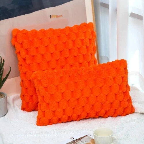 Plush Cushion Cover on Sofa Bed Room Decor Beauty Decoration Pillowcase