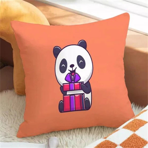 Panda Decorative Pillowcase Decor Cushion Cover Throw Pillows Sofa Anime