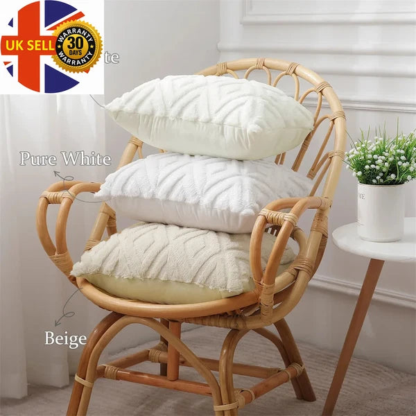 Throw Pillow Case for Sofa Bed Pillow Cover Living Room Plush Cushion Cover Slee