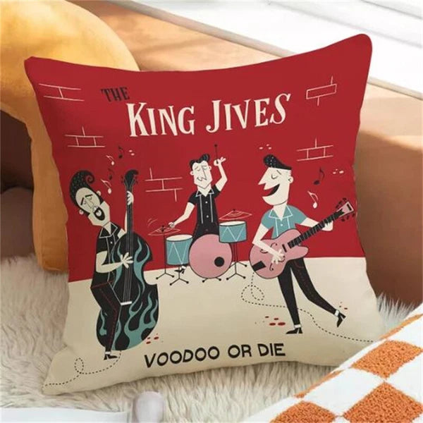 Band Throw Pillow Covers for Bed Cushion Cover Decor Pillowcases Sofa Cushions