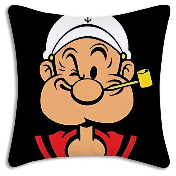 Funny Popeye Show Love Pillow Covers Sofa Home Printing Cute Cushion Cover