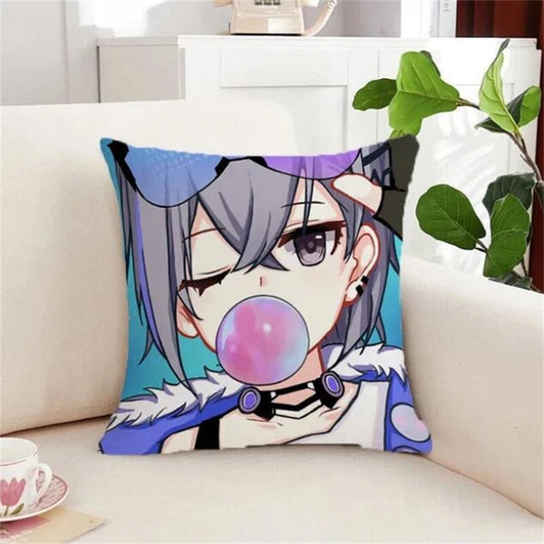 Silver Wolf Kafka Sofa Cushion Covers Honkai Star Rail Pillowcase House Decor